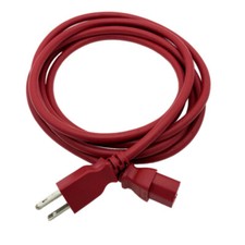 10Ft Power Cord RED for DELL