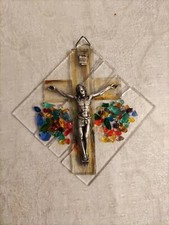 VINTAGE CROCIFISSO VETRO