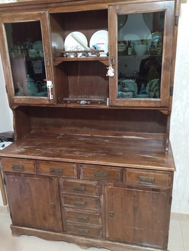 Credenza vetrina antica - credenza,