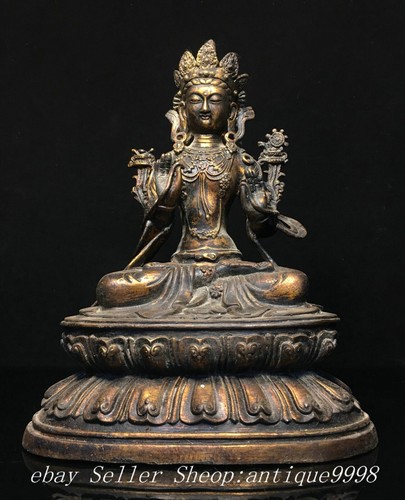 Antica statua tibet bronzo - statua,