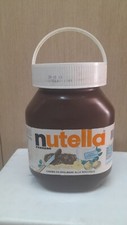 NUTELLA BARATTOLO 5KG Vuoto PLASTICA DA COLLEZIONE CON TAPPO MANICO Salvadanaio
