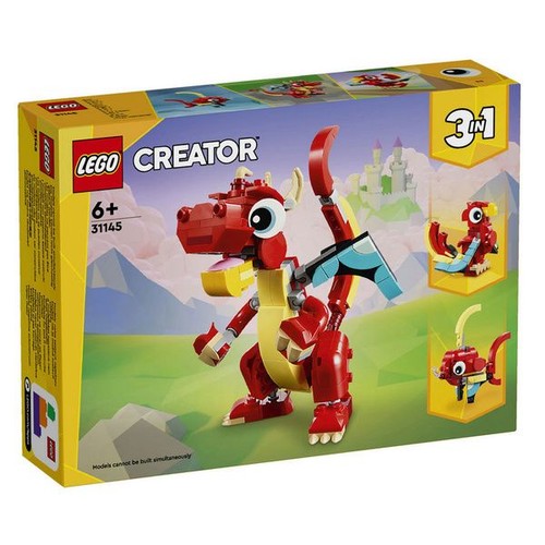 Lego creator drago rosso - lego,