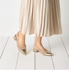 Scarpe slingback donna tacco a