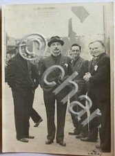 Foto aeronautica pilota Mario De Bernardi con Giovara, Minazzi, Tarello anni 40