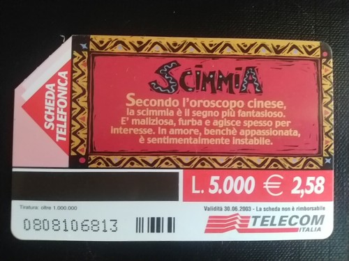 Scheda telefonica collezione - scheda,
