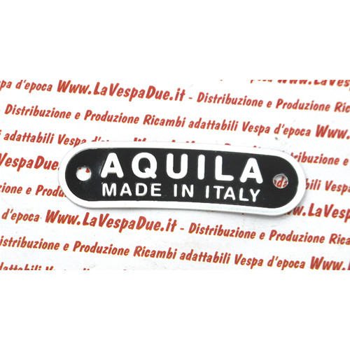 Targhetta aquila made italy - aquila, in