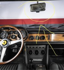 SPECCHIO RETROVISORE FERRARI MASERATI LANCIA FLAMINIA INTERIOR REARVIEW MIRROR