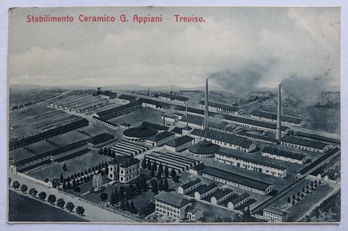 Cartolina treviso stabilimento - cartolina,