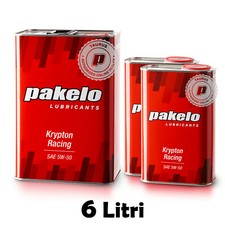 6L Olio motore auto Pakelo Krypton Racing SAE 5W50 motorsport Alte Prestazioni
