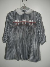 ABITO BAMBINA BIMBA TREASURE DOLL A QUADRETTI TAGLIA 24 MESI