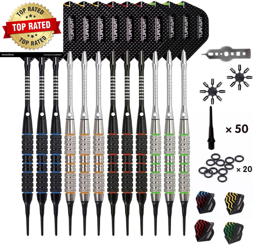 Freccette punta plastica set - freccette,
