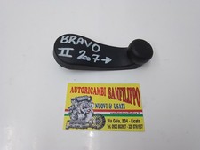 Maniglia Manovella Del Finestrino Posteriore Manuale Nera Per Fiat Bravo II 07-