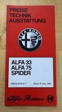 Brochure Listino Prezzi Alfa