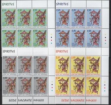 FRANCOBOLLI VATICANO SEDE VACANTE BLOCCO 2013 NUOVO** SOTTOFACCIALE