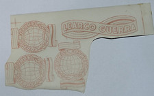 LEARCO GUERRA APPLICAZIONE GOMMALACCA DECALCOMANIE MOLTO ANTICHE PER BICI ANTICHE