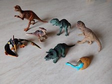 Lotto 7 dinosauri vintage in plastica made in Cina