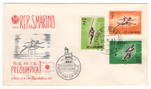 San marino fdc 1963 - -,