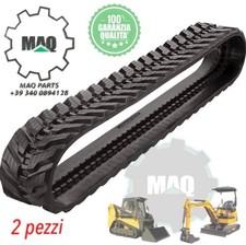 Coppia Cingoli In Gomma Mini Escavatore Bobcat Takeuchi CAT Con Trasporto Gratis