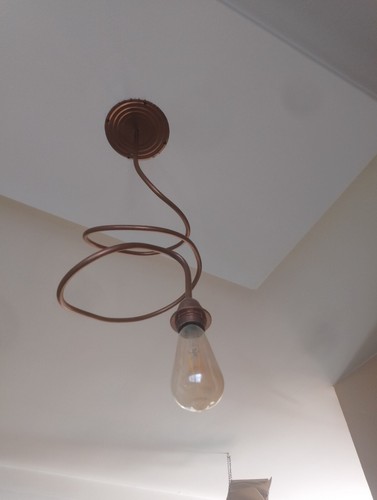 Lampada soffitto realizzata - soffitto,
