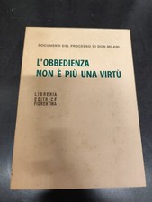 LIBRO L'OBBEDIENZA NON E' PIU'
