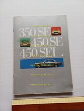 Mercedes 350 SE - 450 SE - 450 SEL 1973 depliant originale italiano
