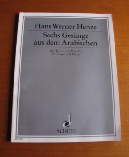 Hans werner henze sei canzoni - henze,,