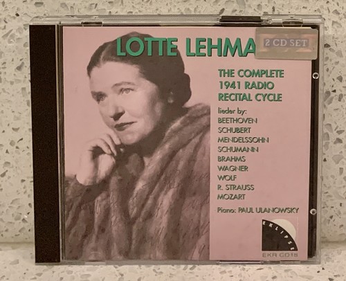 Lotte lehmann complete - complete, 1941