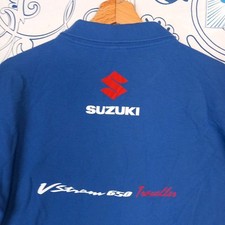 SUZUKI V-STROM 650 TRAVELLER PROMO POLO XXL ENDURO BIKERS SHIRT BLU COTONE MOTO 