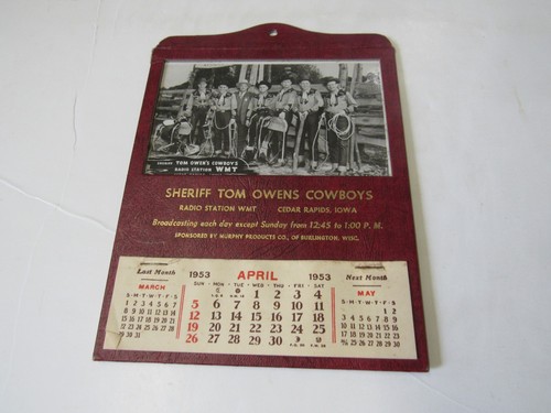 Calendario sceriffo tom owens - sceriffo,