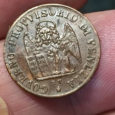 ITALIA GOVERNO PROVVISORIO DI VENEZIA (1848-1849) - 1 Centesimo di Lira 1849