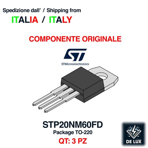 Pezzi p20nm60fd mosfet - pz,