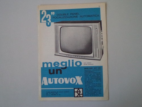 Advertising pubblicità 1961 - advertising,
