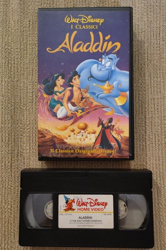 Aladdin vhs vintage - aladdin, walt