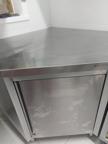 Tavolo acciaio inox - tavolo, in