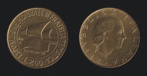 200 lire 1992 genova - lire,