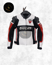 Ducati Corse Motorbike - Giacca Ducati in Pelle per Motociclisti