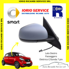 SPECCHIO SMART FORFOUR 453 4 POSTI  2014 RETROVISORE ELETTRICO TERMICO DESTRO DX
