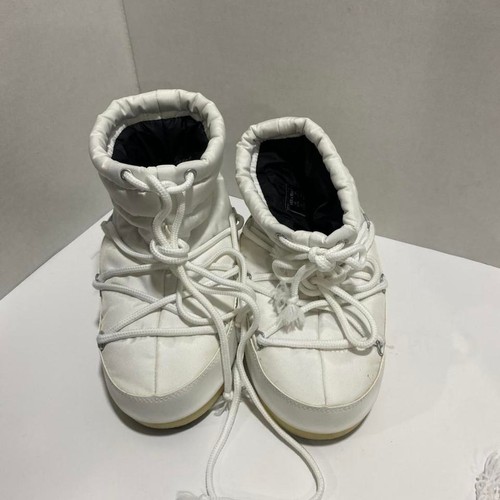Moon boot white nylon low - boot,