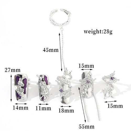 Set anello unghie - set, dita