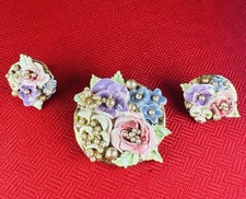 Set orecchini clip spilla