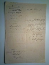 Lettera asilo infantile - lettera, "asilo
