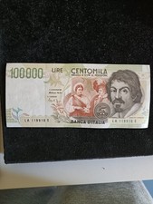 100000 LIRE CARAVAGGIO II°