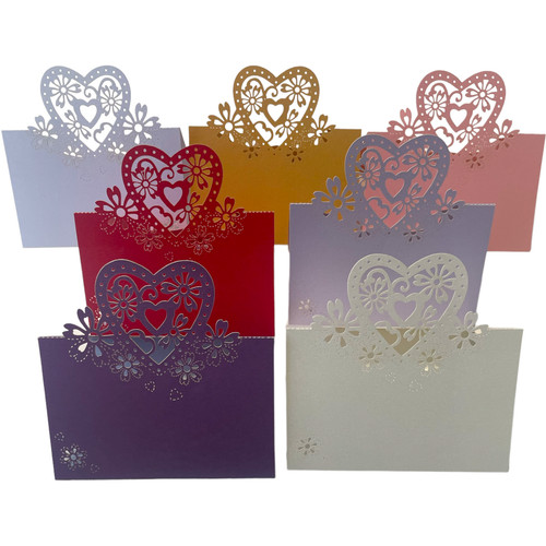 Segnaposto cuore pieghevole - segnaposto,