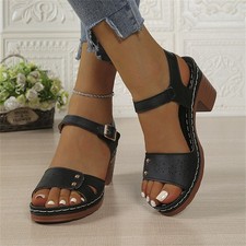 Sandali donna plateau tacco a