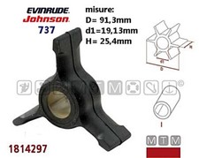GIRANTE POMPA ACQUA JOHNSON/EVINRUDE 737 2T(25/40/50)MOTORI FUORIBORDO IMPELLER