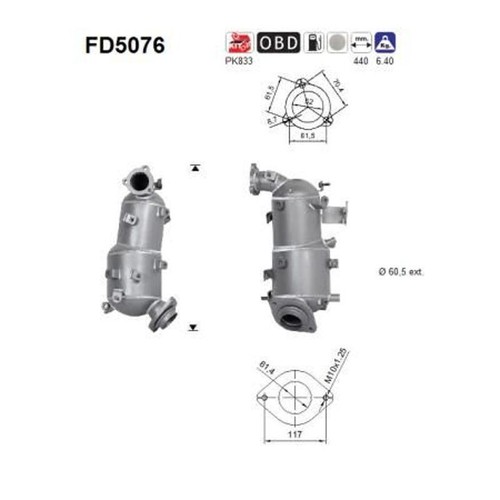 Fd5076 fuliggine filtro - as,