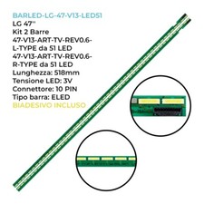 KIT 2 BARRE STRIP 51 LED TV LG
