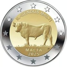 MALTA 2 € EURO 2025 " BUE