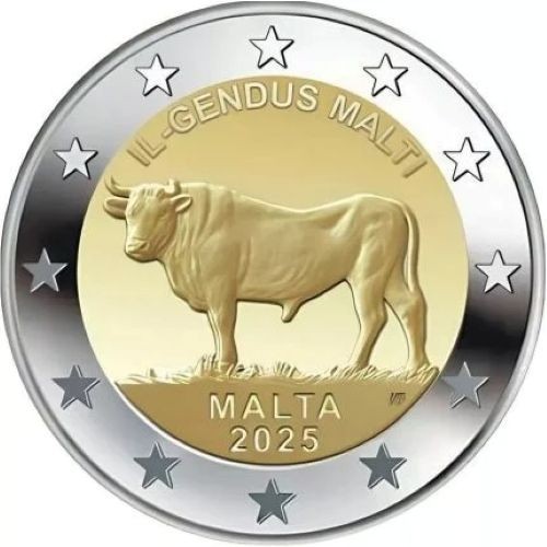 Malta euro 2025 bue - 2,