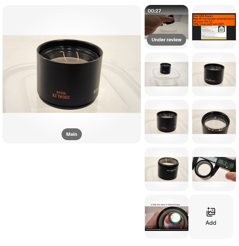 Obiettivo microscopio stereo